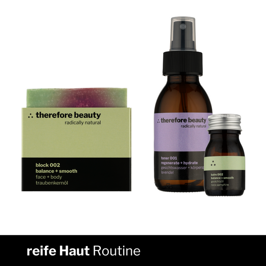 Pflege-Set 002 | reife Haut, trockene Haut | strahlender Teint ganz ohne Synthetik