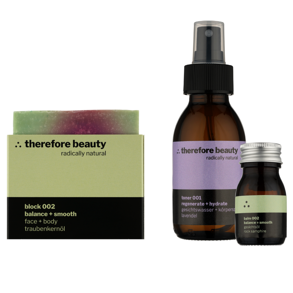 care set 002 | mature skin, dry skin | radiant complexion entirely without synthetics