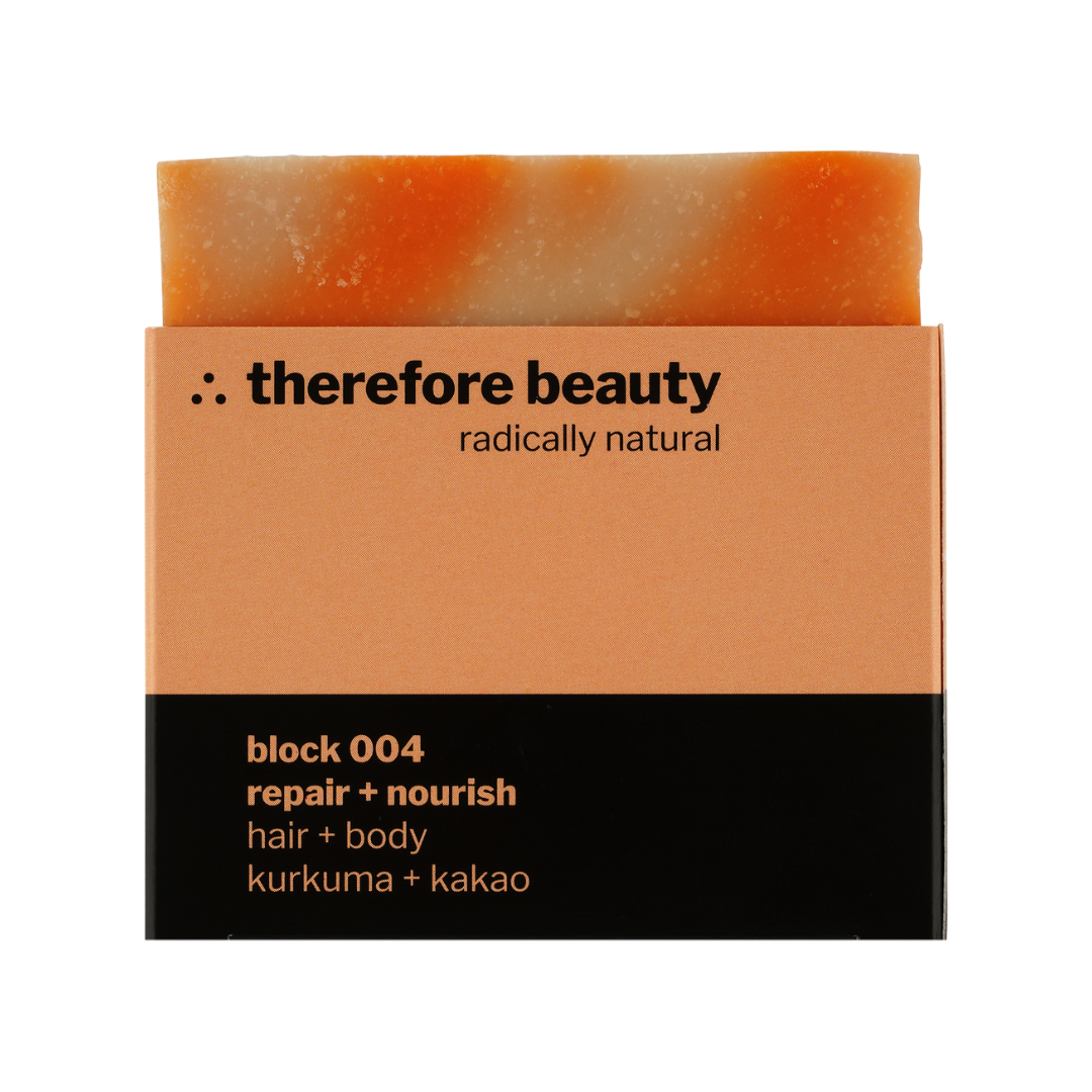 Soap Block 004 | for dry skin | ideal for strong curls & Afro hair | with turmeric & cocoa