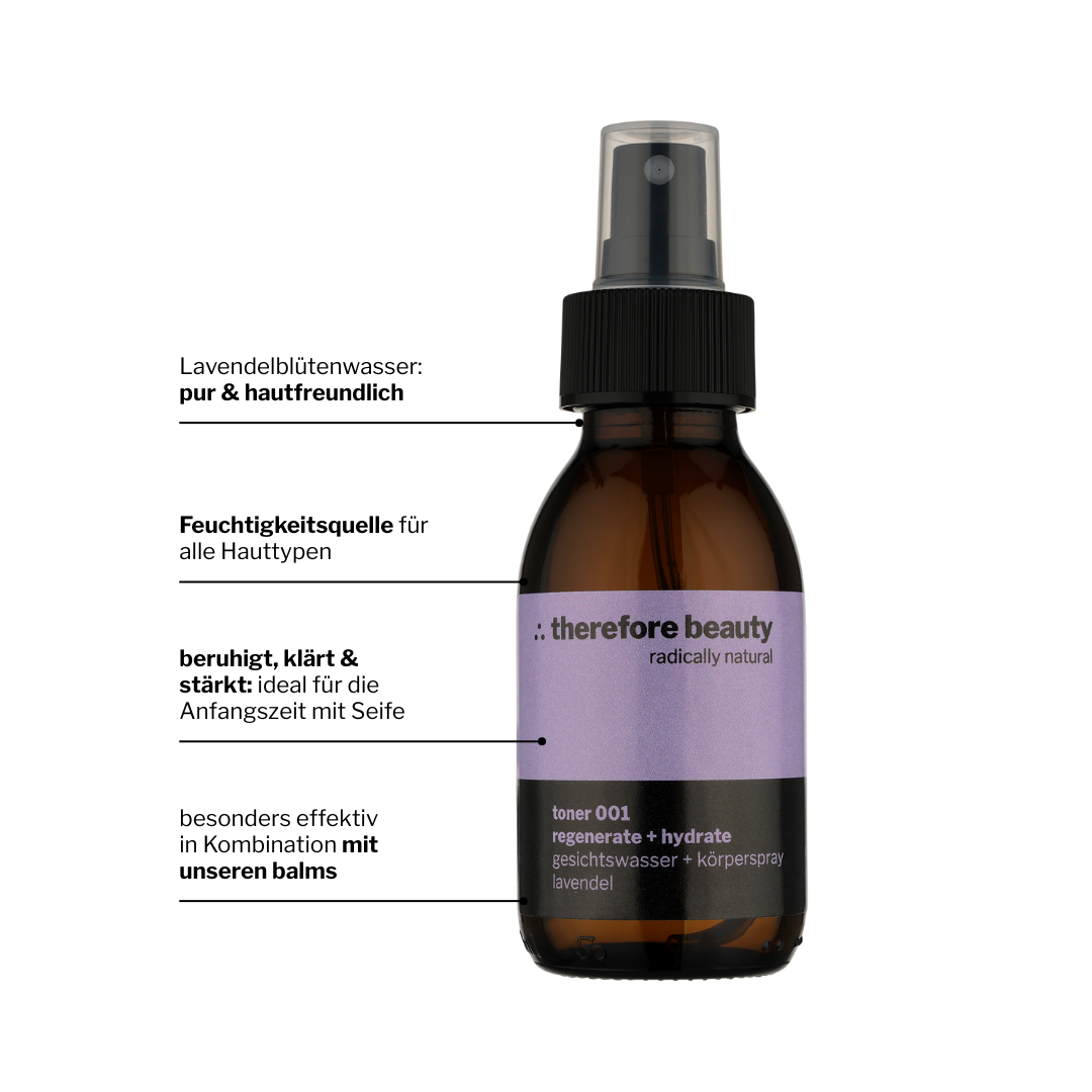 NEW! toner 001 | Moisturizing spray for face, body & hair | from lavender blossoms