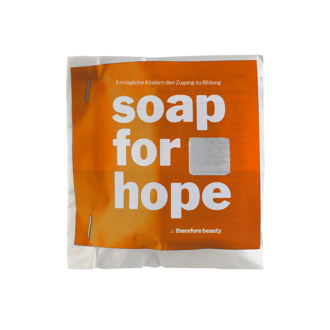 soap for hope | Hand Soap | Effective with baking soda | Nourishing with shea butter | We donate €1 per soap to children's education projects