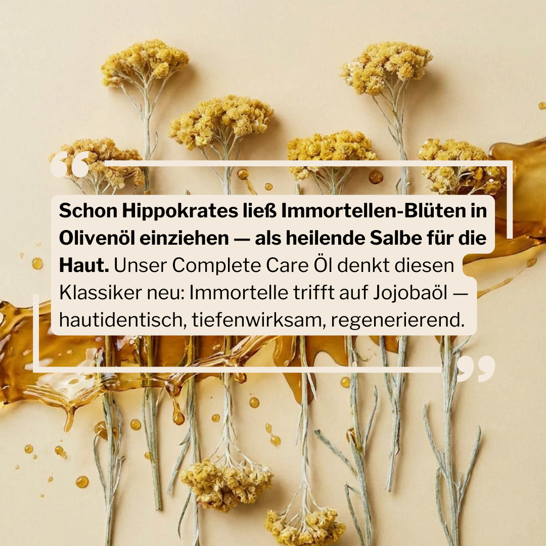 NEW! Complete Care 003 | Care oil for face, body & hair | gentle with jojoba + immortelle