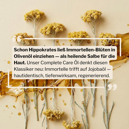 NEW! Complete Care 003 | Care oil for face, body & hair | gentle with jojoba + immortelle