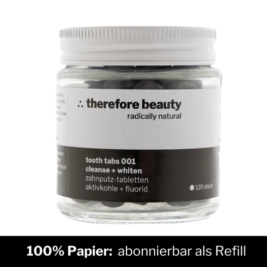 tooth tabs 001 | solid toothpaste with activated charcoal | for naturally white teeth