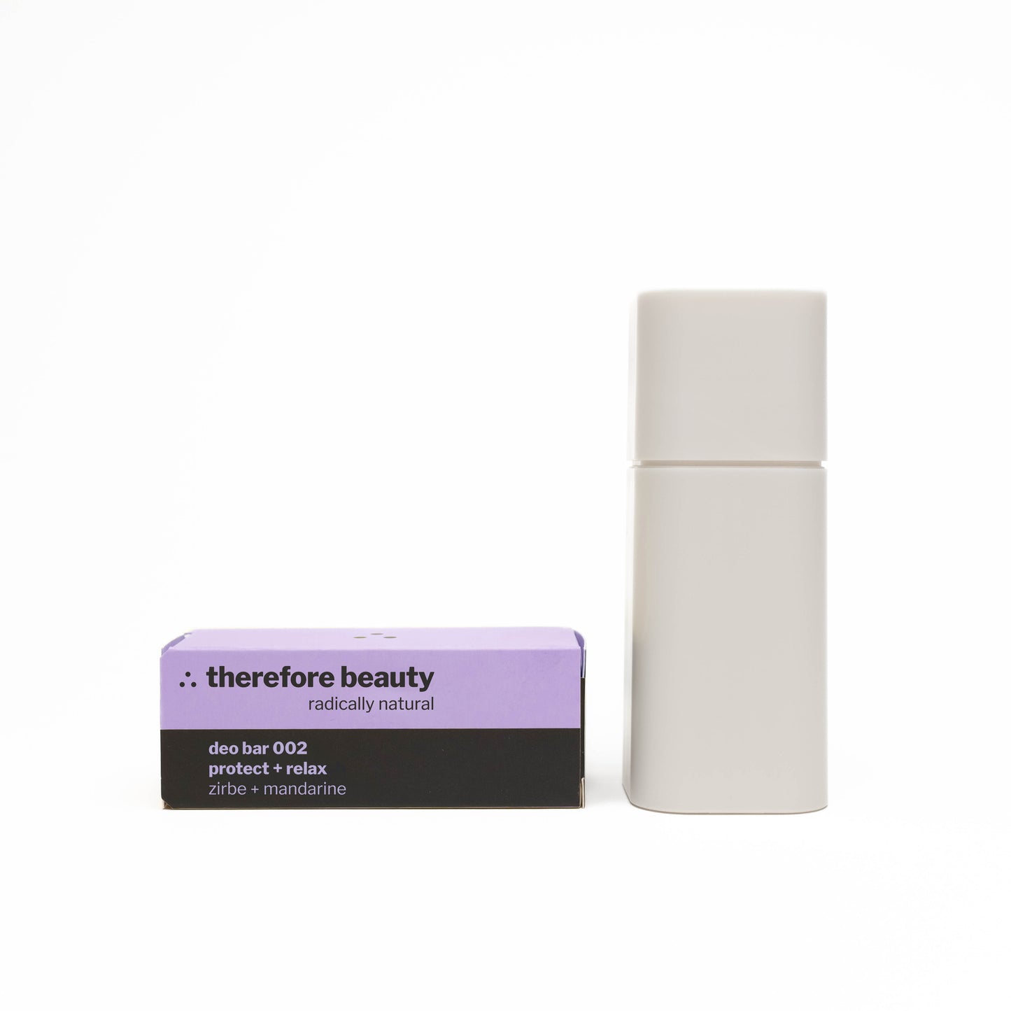 Refillable deodorant | provides intensive care + effectively combats odor | with deposit system