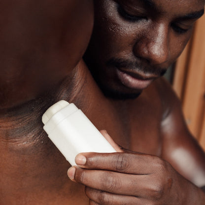 Refillable deodorant | provides intensive care + effectively combats odor | with deposit system