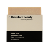 block 003 — schützende Pflegeseife mit Sheabutter | 3‑in‑1 für Gesicht, Körper & Haare